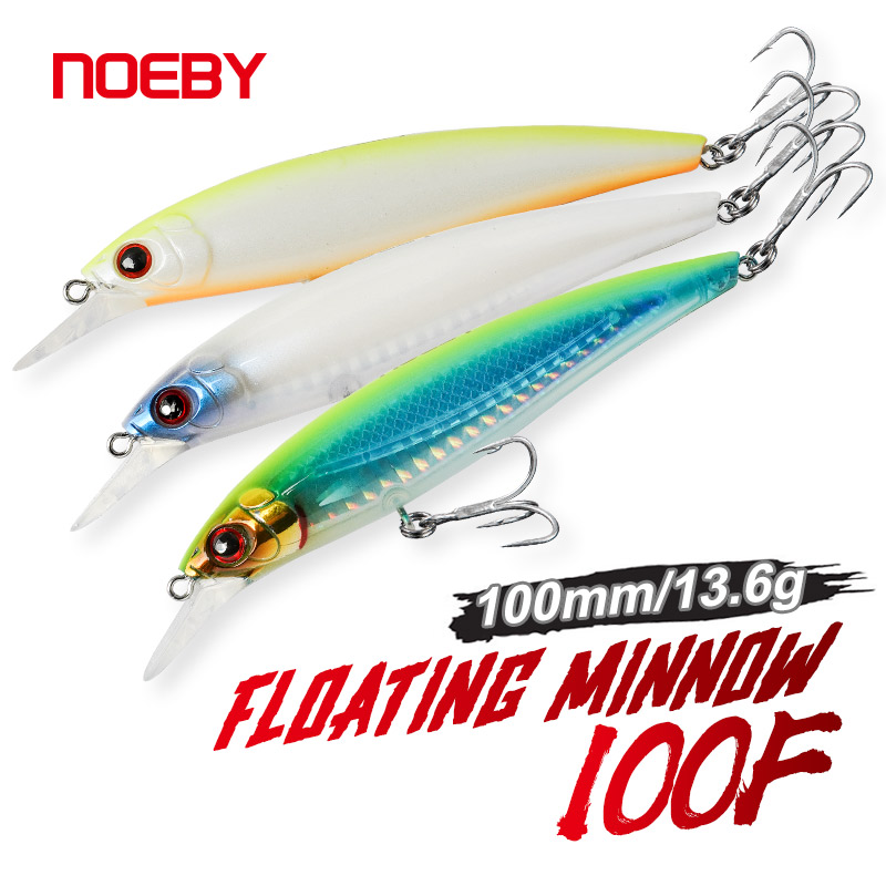 Fishing Lure Jerkbait - NOEBY 3 Stück Minnow-Angelköder 100mm 14g