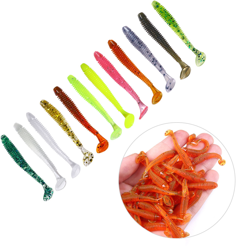Fishing Lure Soft Plastic - HENGJIA 50 teile/beutel 5 cm T