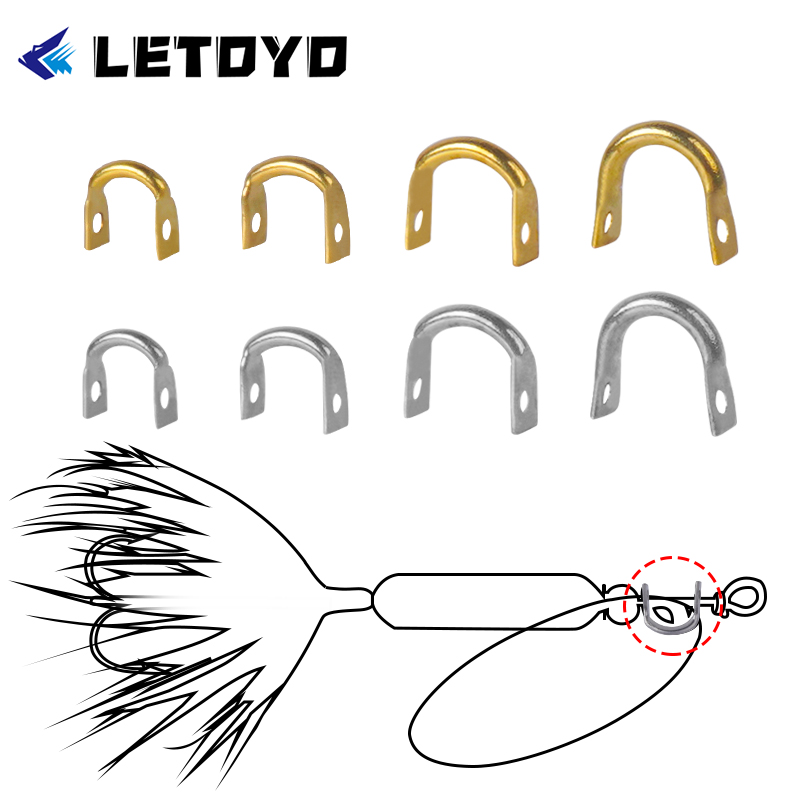 Fishing Lure Spoon - LETOYO 100 Stück gefaltete Gabelköder in