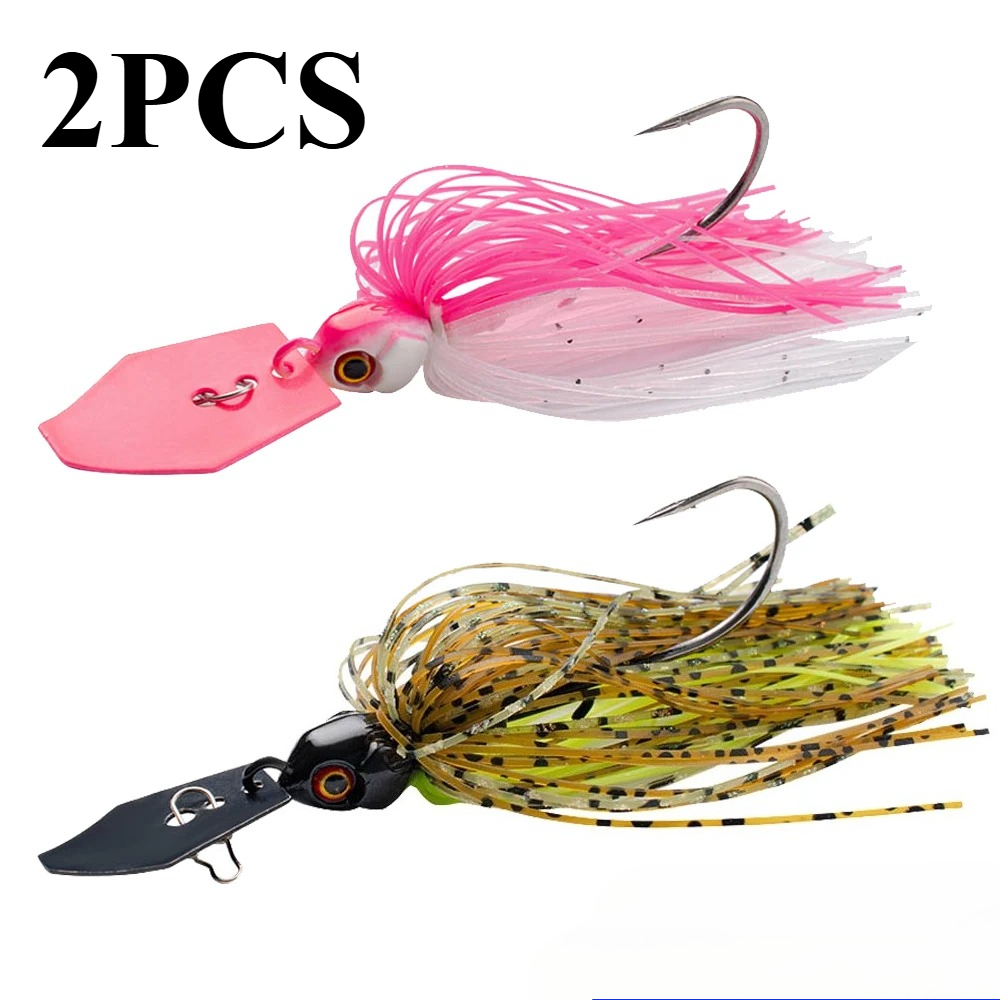 Fishing Lure Blade Bait - 2 Stück Spinnerbait 7g/9g/12g/14g/21g Angelköder-Set Pesca