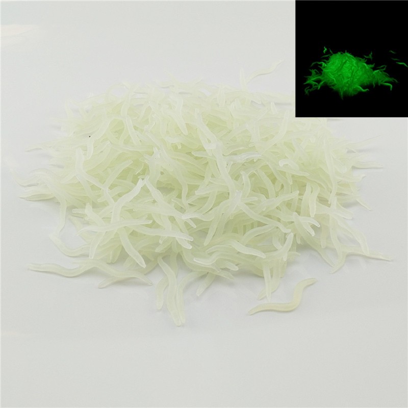 Fishing Lure Soft Plastic - 60 stücke 4cm Angeln Silikon Luminous