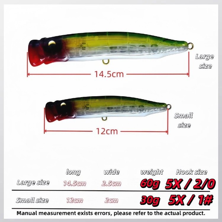 30G 60G Trolling-Oberflächenkö – Fishing Lure Buzzbait Bewertung und Preis