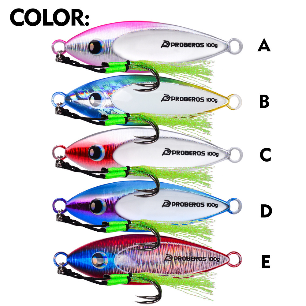 40G-100G leuchtender Metall-Ji – Fishing Lure Spoon Bewertung und Preis